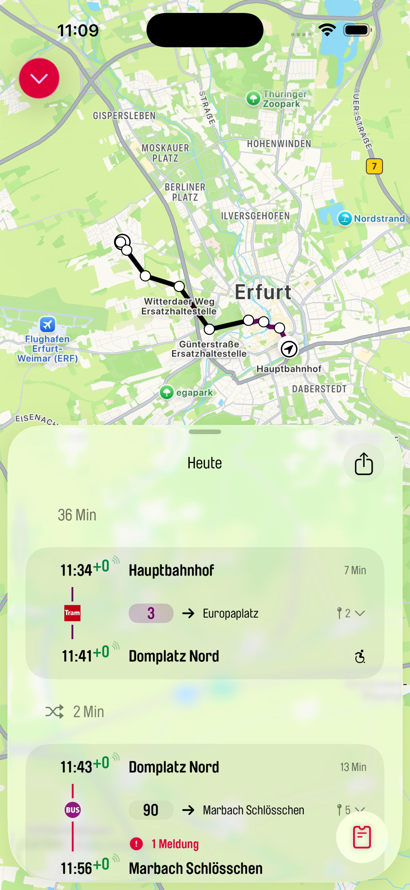 Verbindung in der App teilen